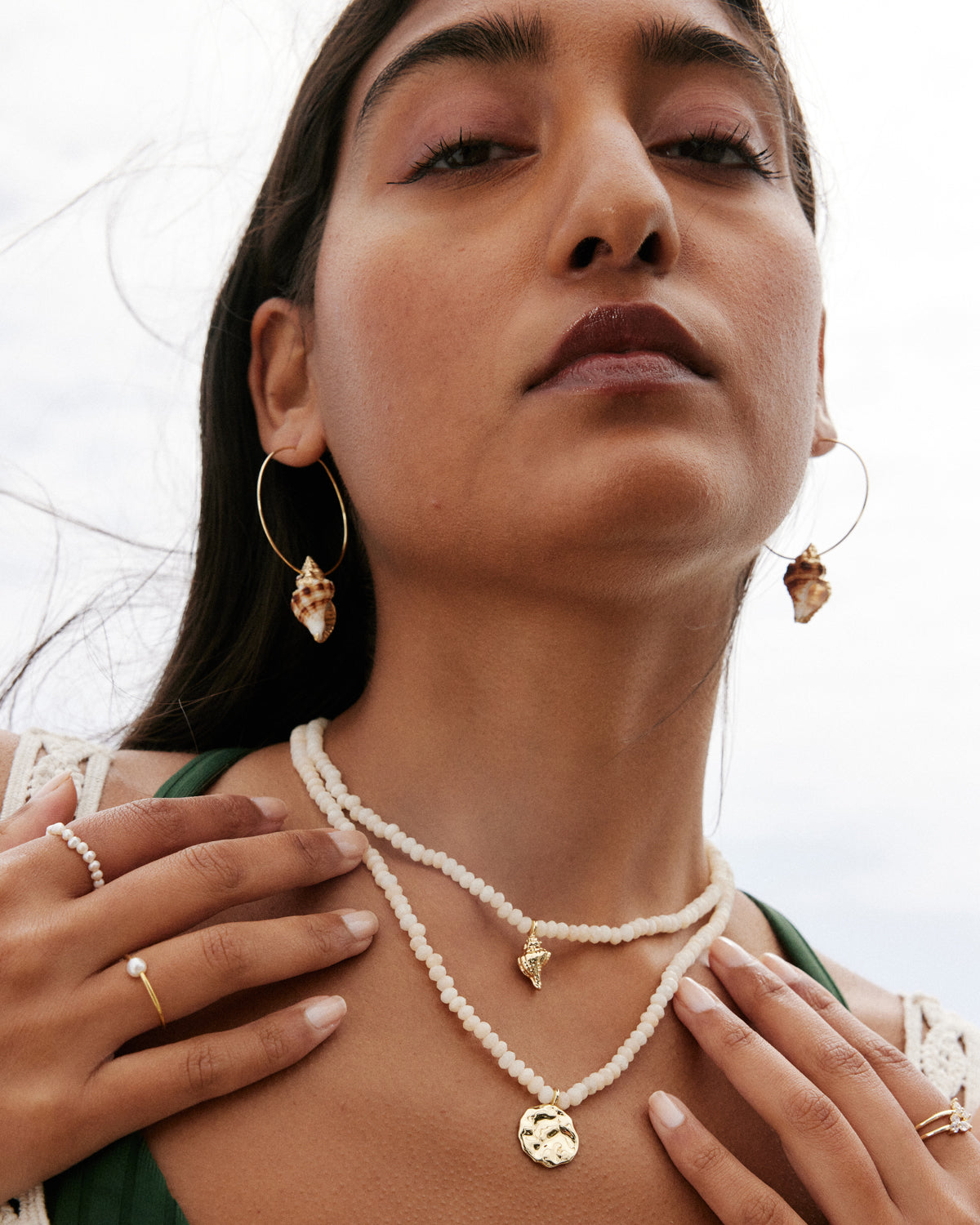 Sea Seeker Opal Beaded Necklace