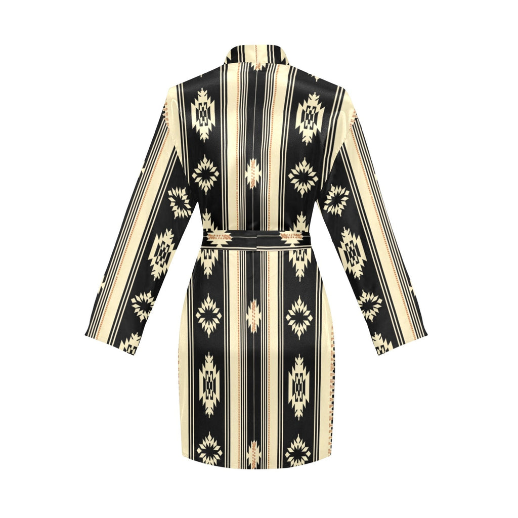 Colores de Mexico Santa Fe Aztec Satin Robe