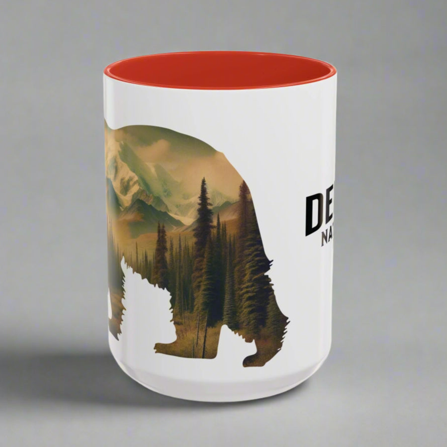Denali National Park Bear Colored Coffee Mug 11oz 15oz