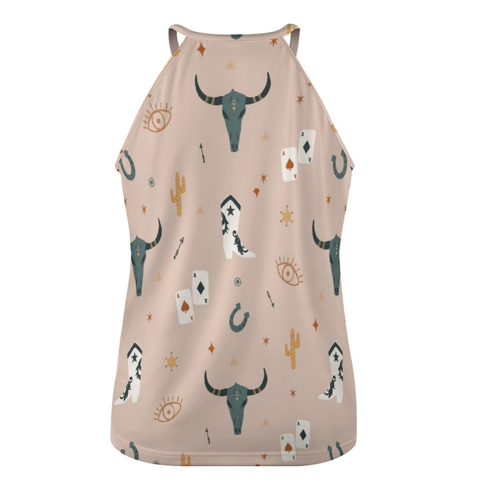Cow Skull Western Tank Top