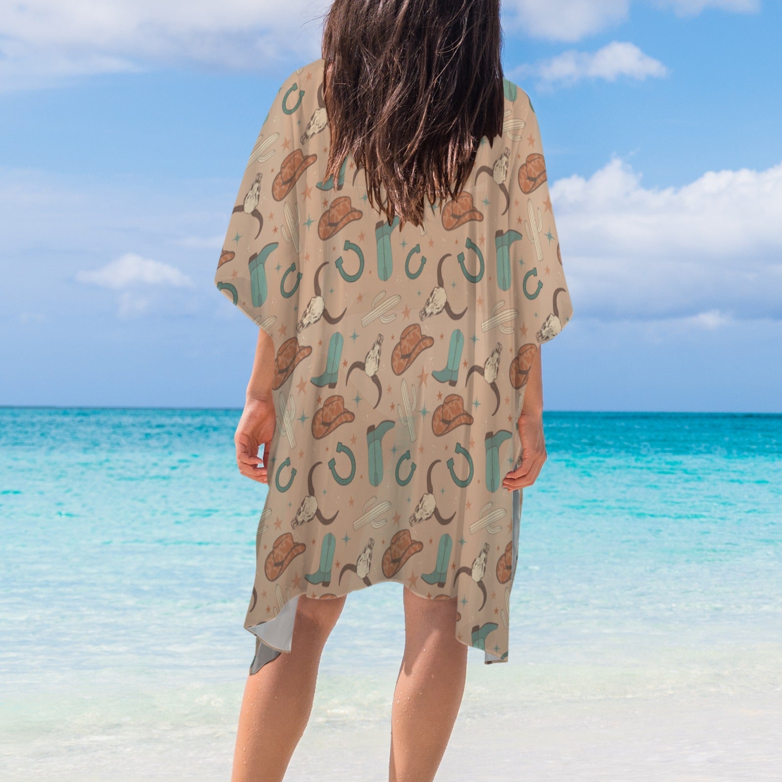 Totally Western Duster Kimono Coverup