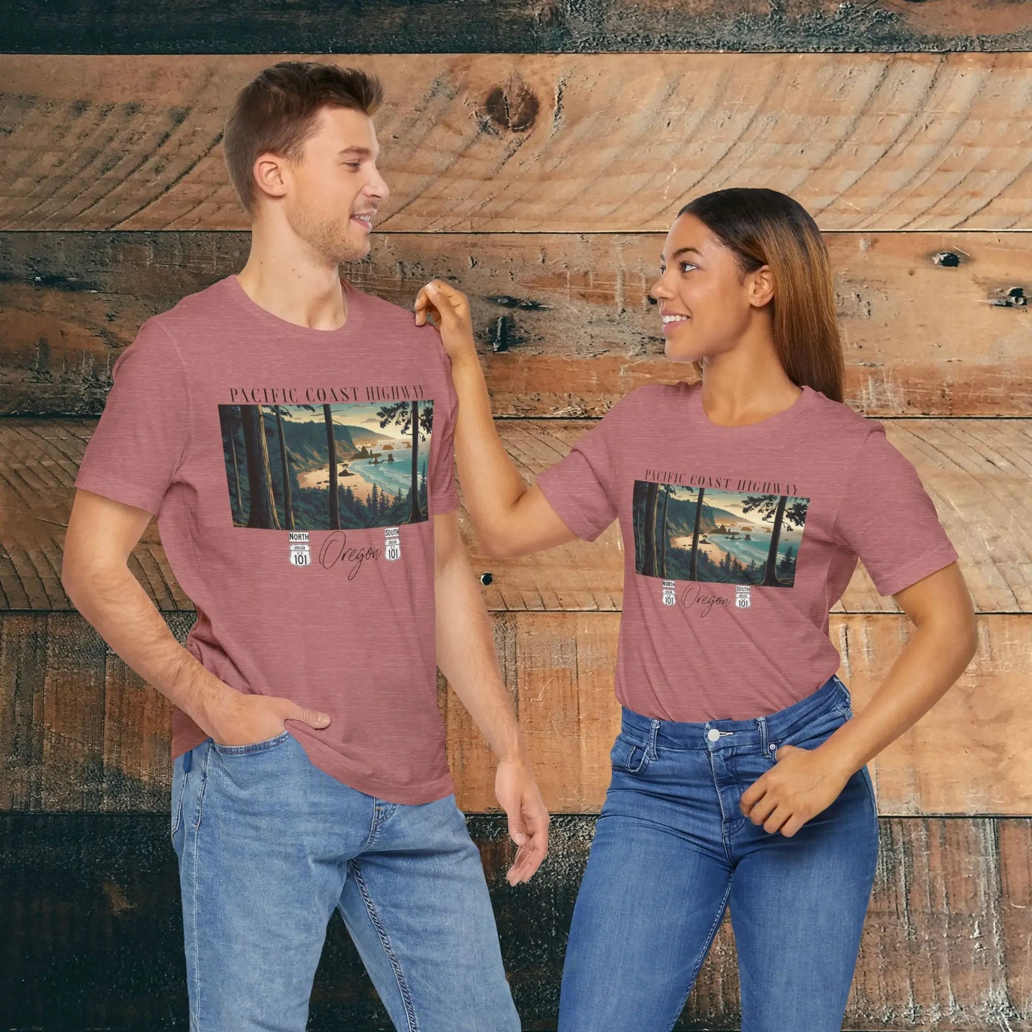 Oregon Coast Highway 101 Pacific Coast Highway Unisex Fit T-shirt PCH Tee