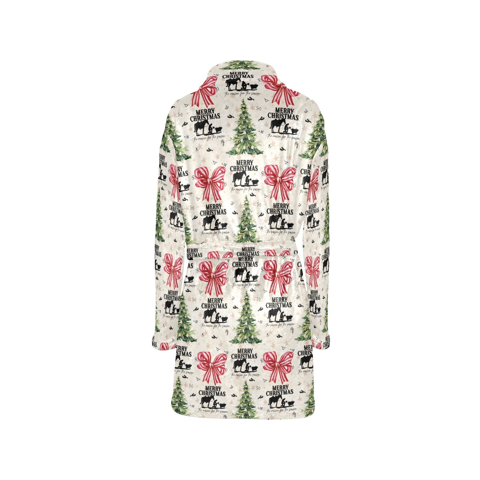 Praying Cowboy Christmas Fleece Robe