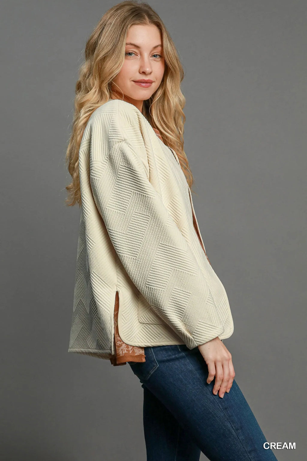 Garden Naked Umgee Textured Jacquard Jacket