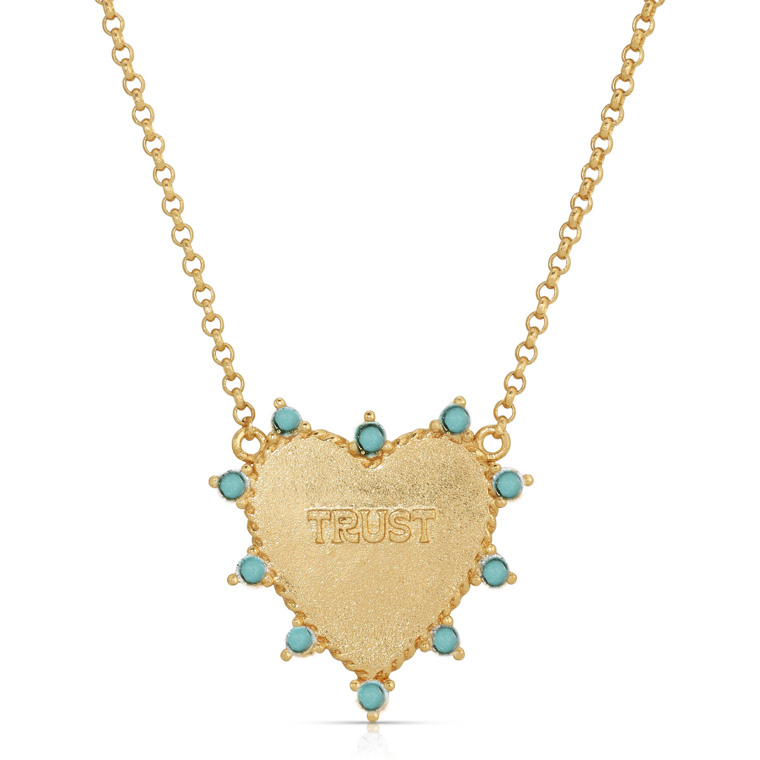 Heart of Trust Necklace - Turquoise