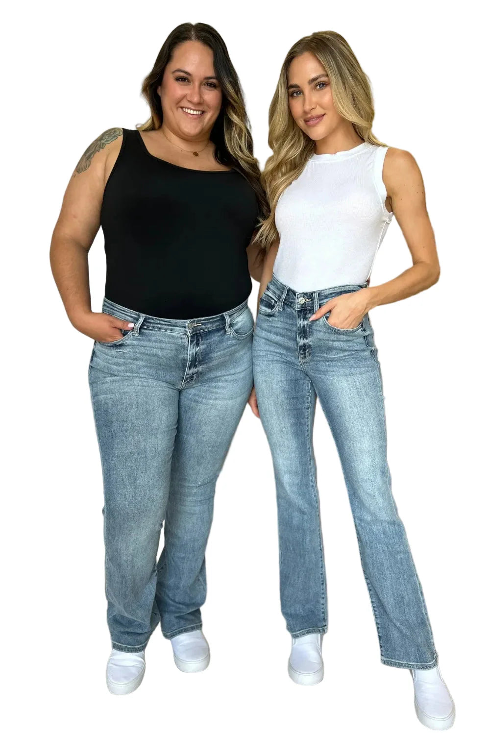 Garden Naked Judy Blue Full Size Medium Rise Bootcut Jeans