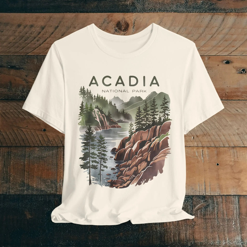 Acadia National Park Unisex Fit Soft T-Shirt Coastal Art