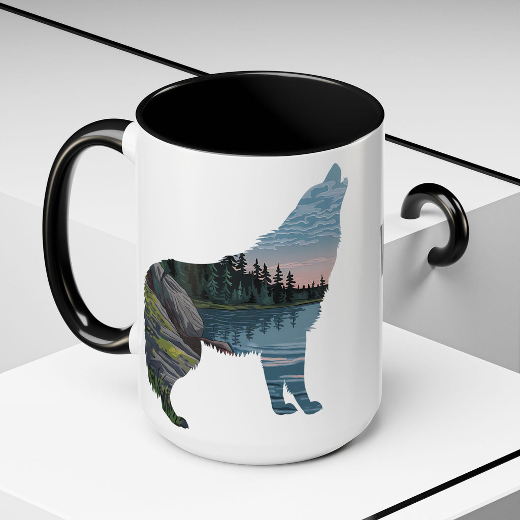 Voyageurs National Park Accent Coffee Mug 11oz 15oz Minnesota Wolf
