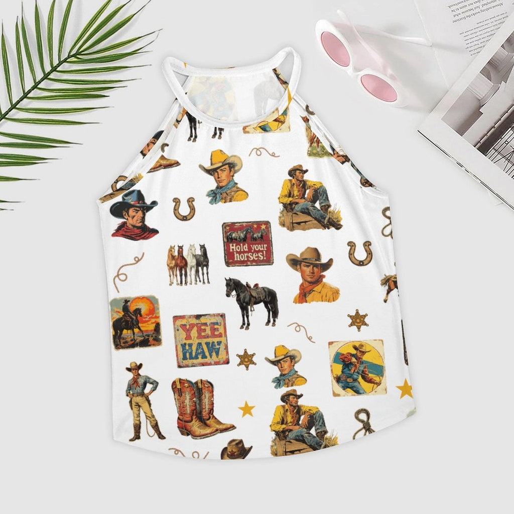 Vintage Cowboy Collage Western Tank Top