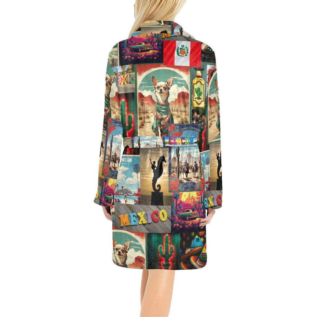 Colores de Mexico The Love of Mexico Fleece Robe