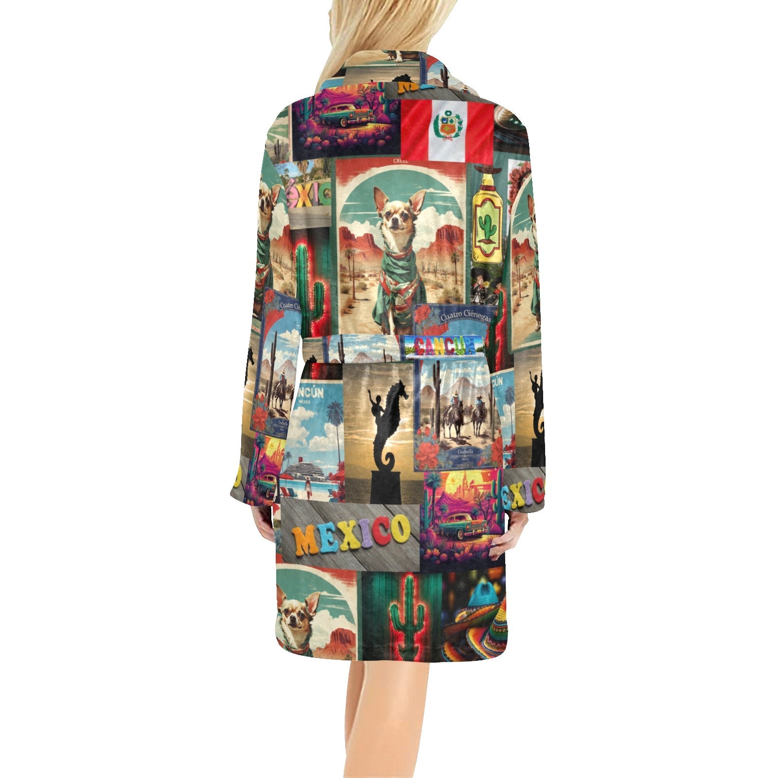 Colores de Mexico The Love of Mexico Fleece Robe