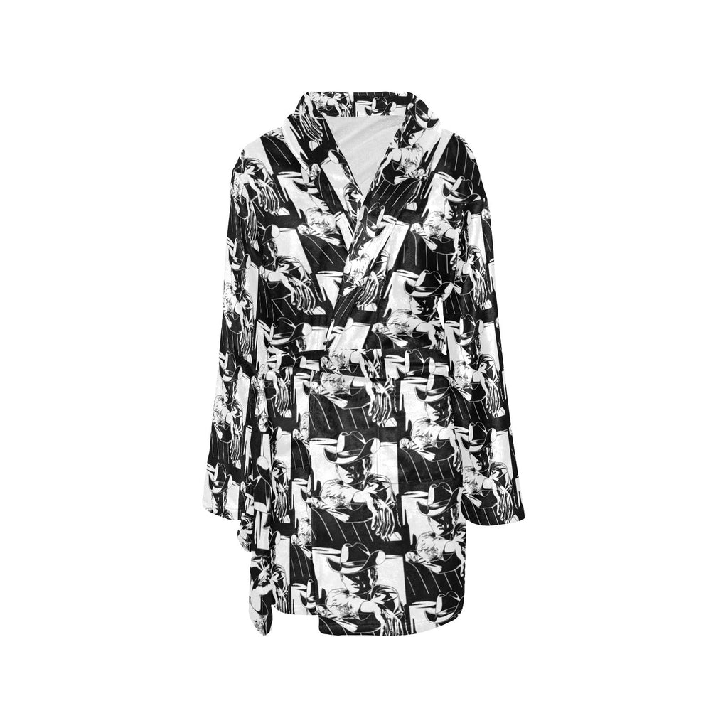 Cowboy Robe Black White Cowboy Bath Robe By Baha Ranch Western Wear | ArdenWear