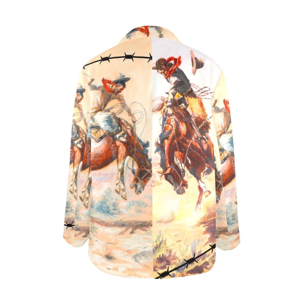 Yeehaw Cowboy Vintage Western Retro Blazer