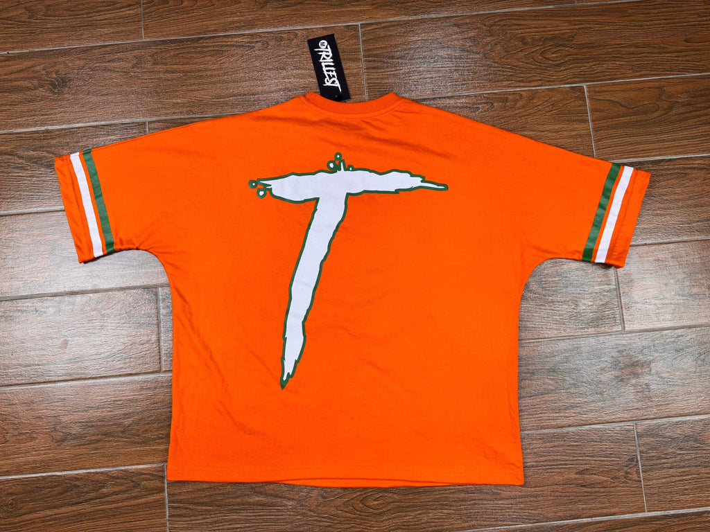 Big Trill Tee - Orange/Green/White