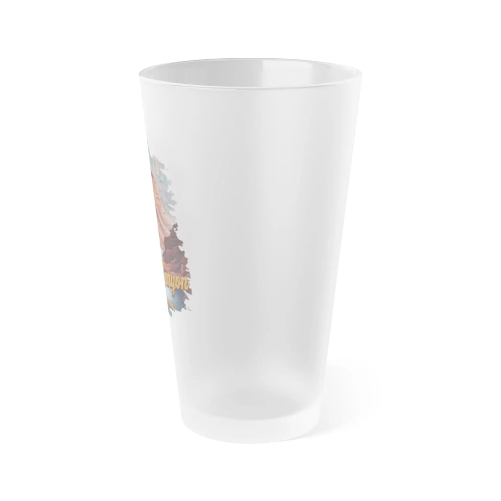 Grand Canyon National Park Frosted Pint Glass 16oz Distressed River Graphic