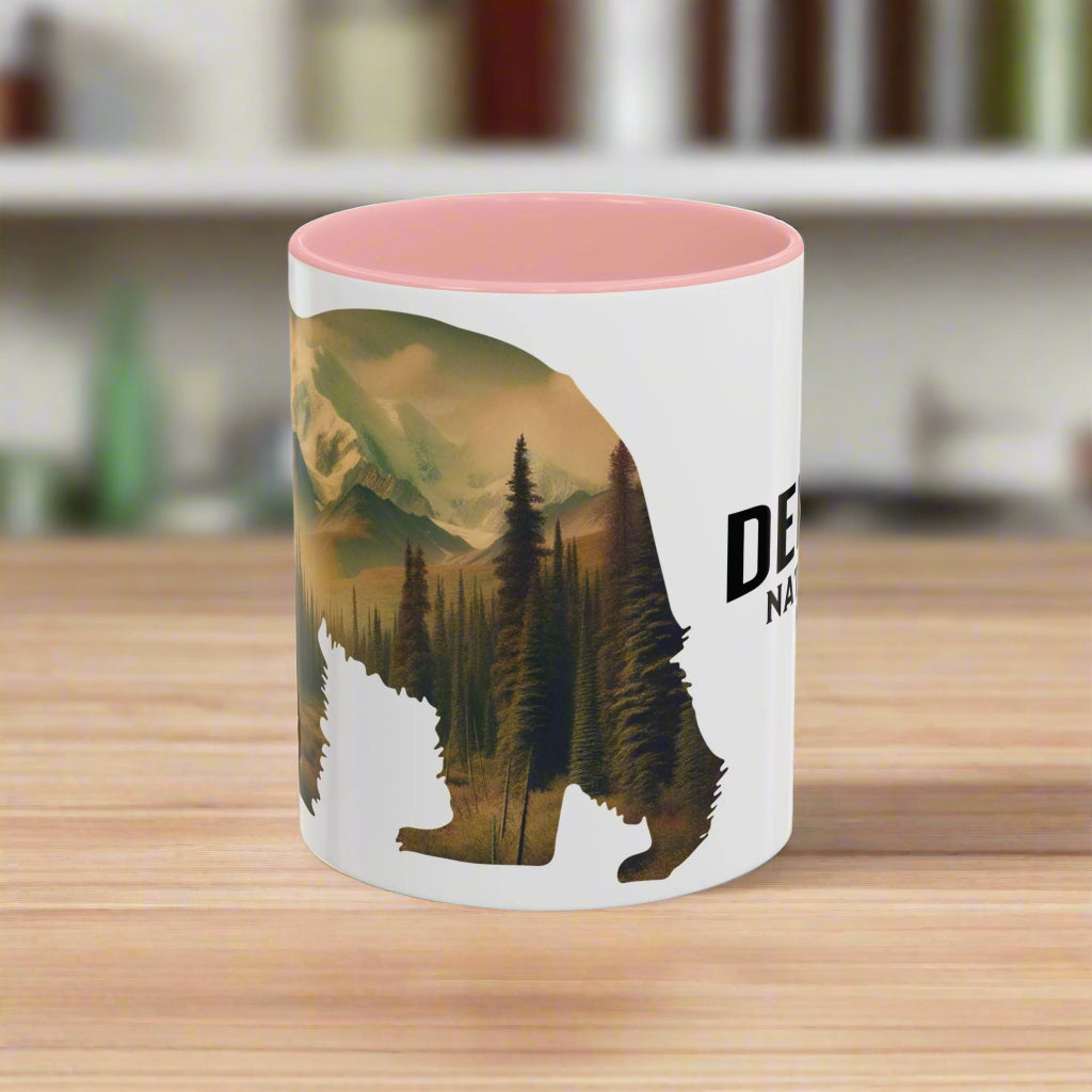 Denali National Park Bear Colored Coffee Mug 11oz 15oz