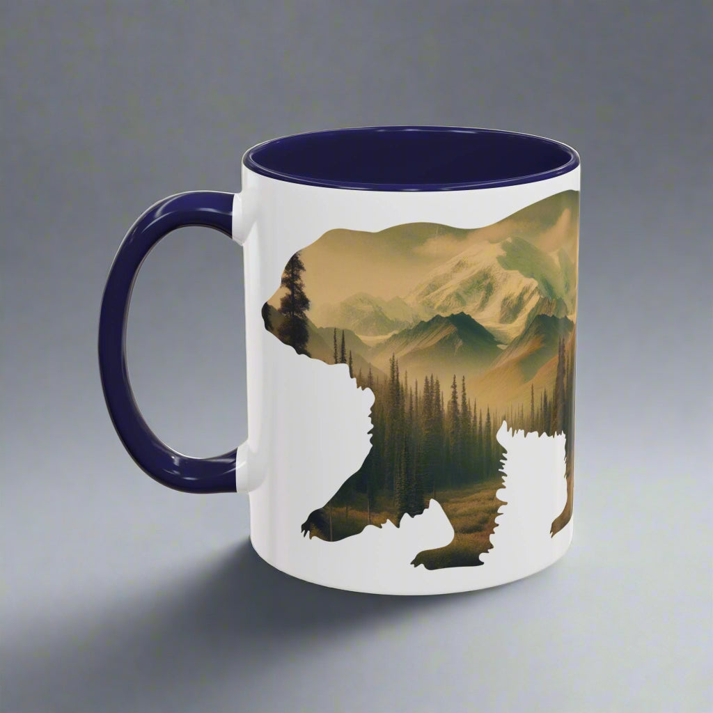 Denali National Park Bear Colored Coffee Mug 11oz 15oz