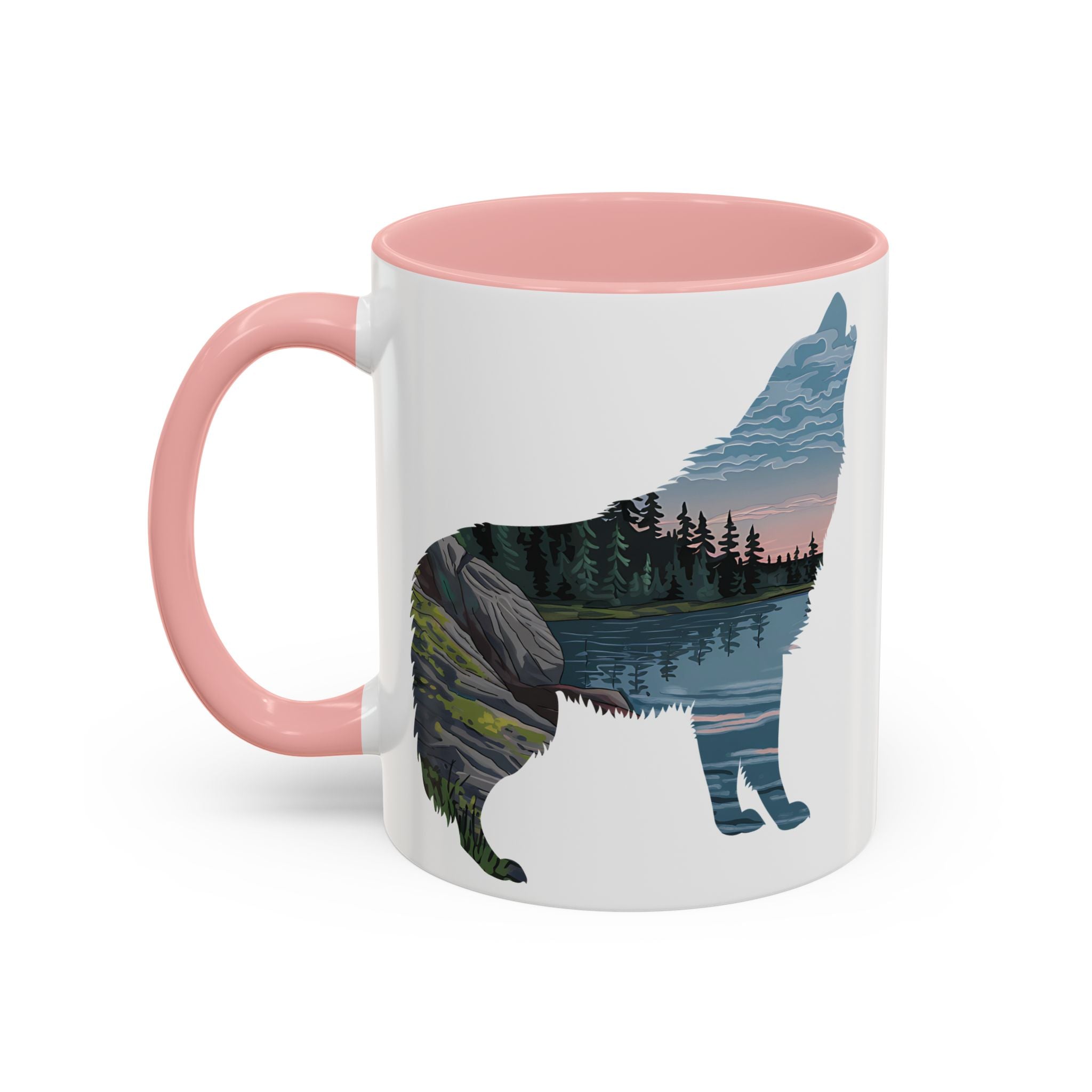 Voyageurs National Park Accent Coffee Mug 11oz 15oz Minnesota Wolf