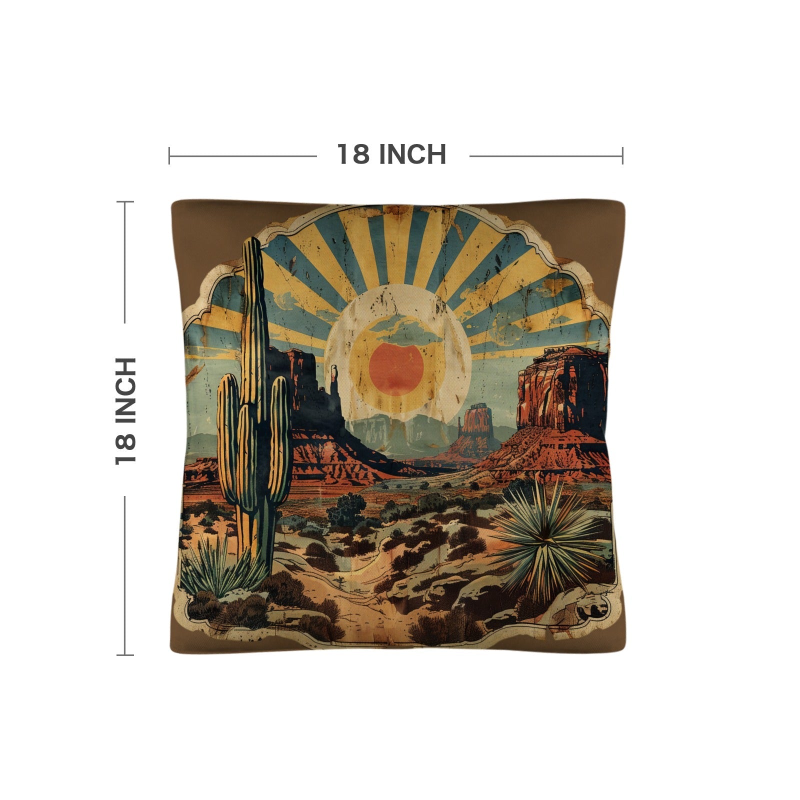 Southwestern Desert Pillow Case Made in America