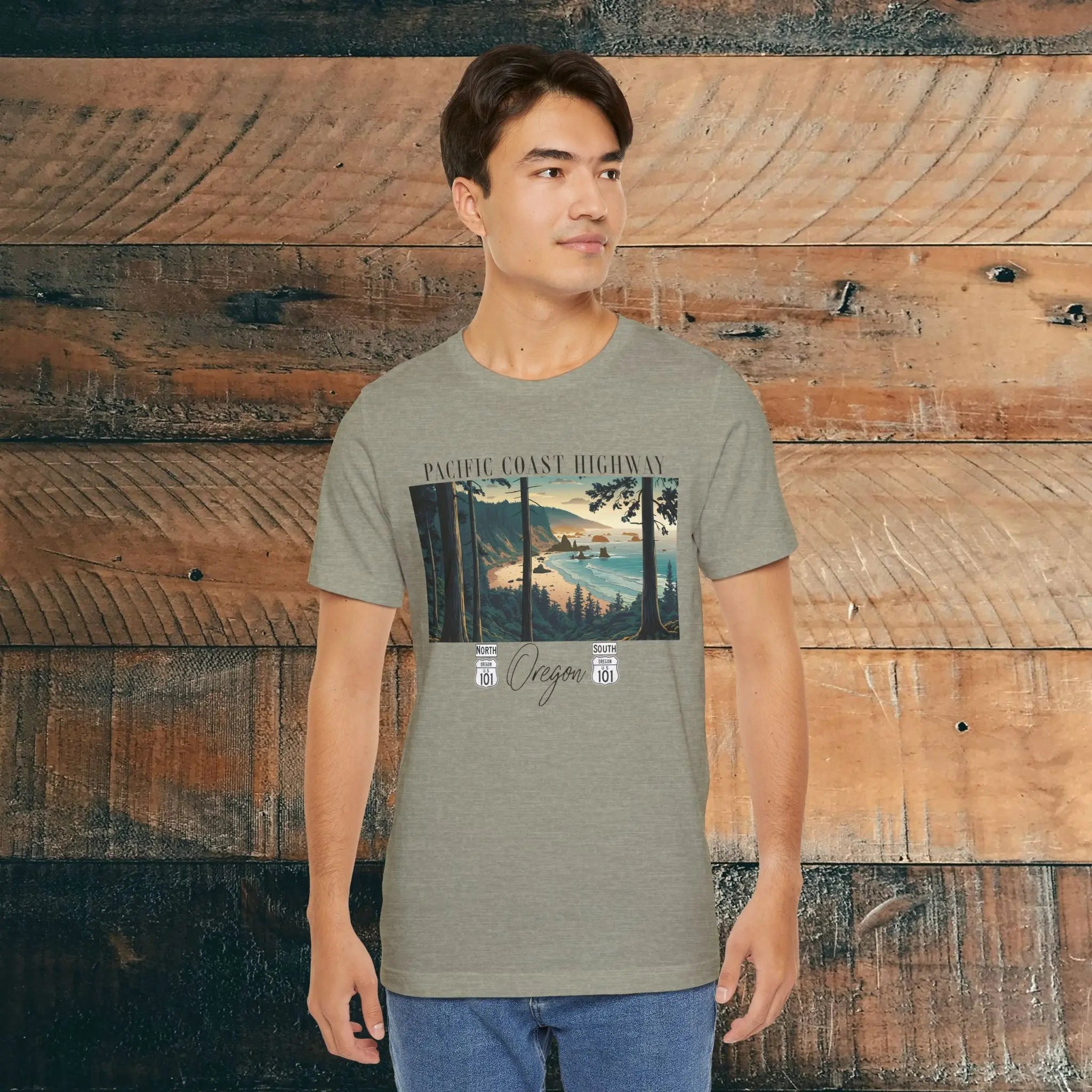 Oregon Coast Highway 101 Pacific Coast Highway Unisex Fit T-shirt PCH Tee