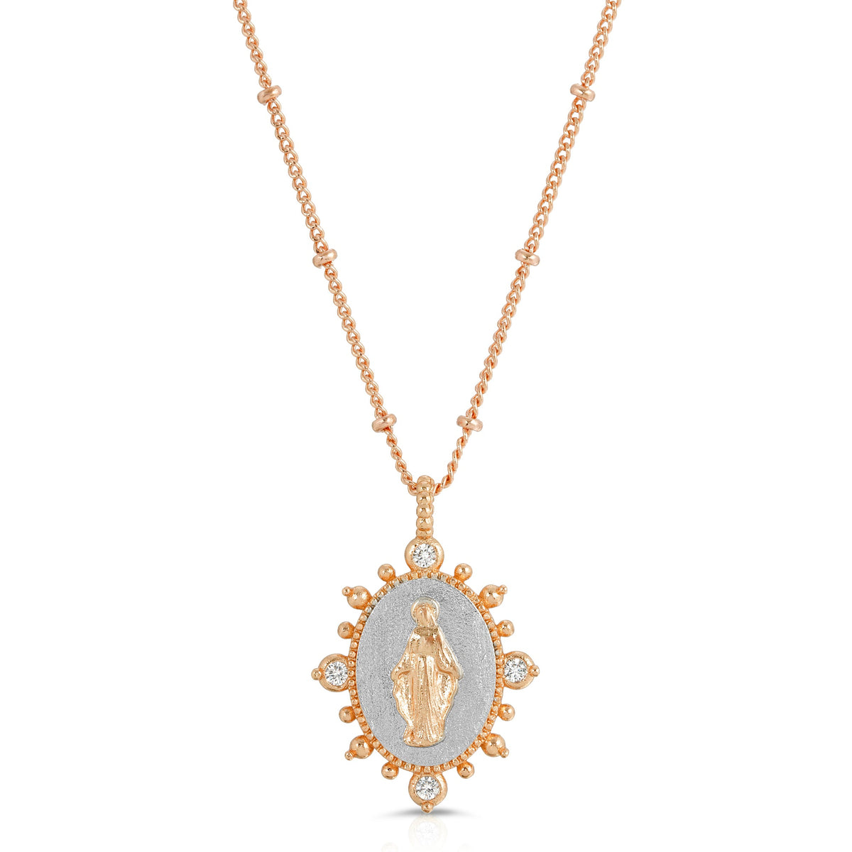 Lady Lourdes Pendant in Silver/Gold