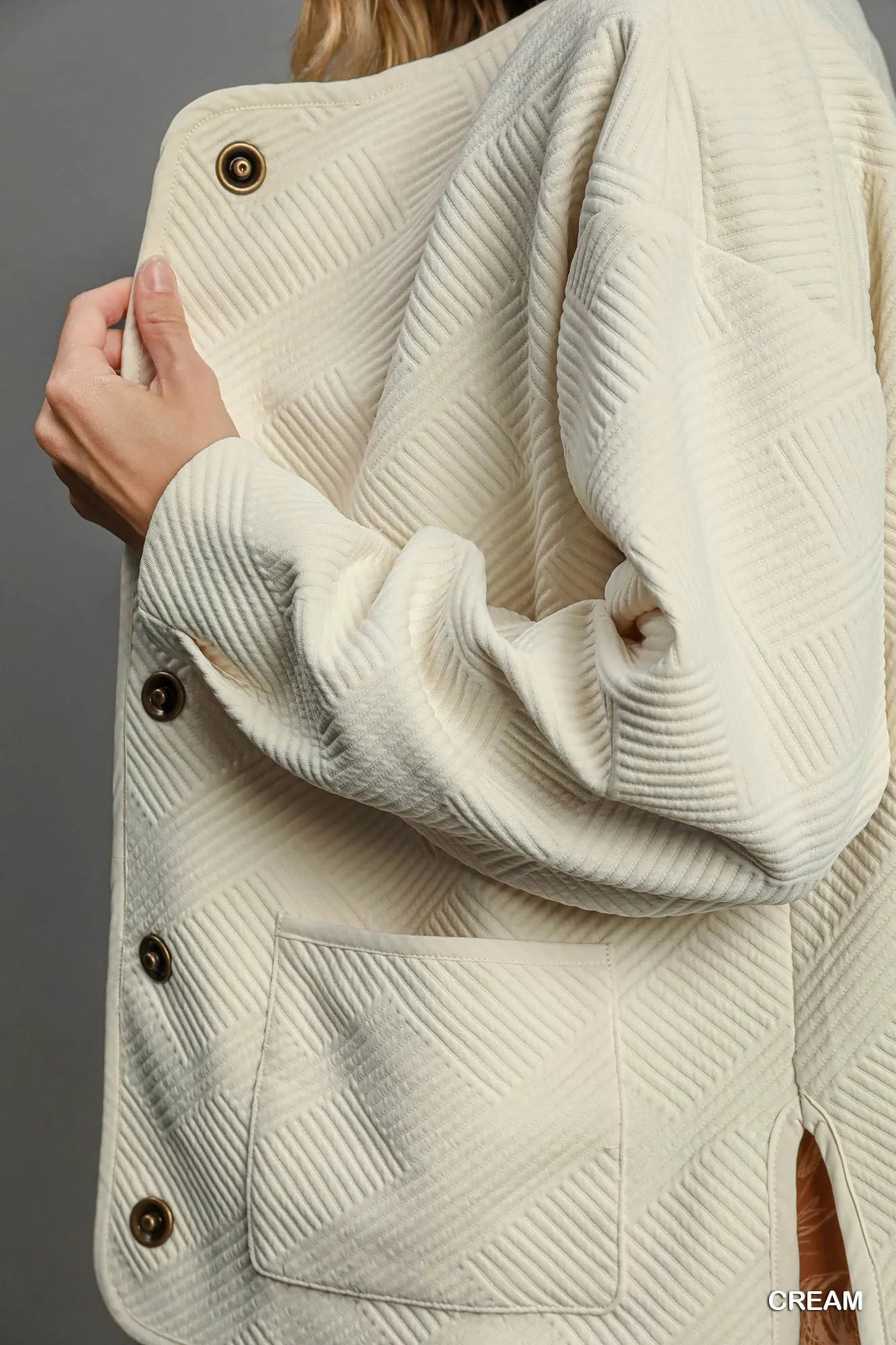 Garden Naked Umgee Textured Jacquard Jacket