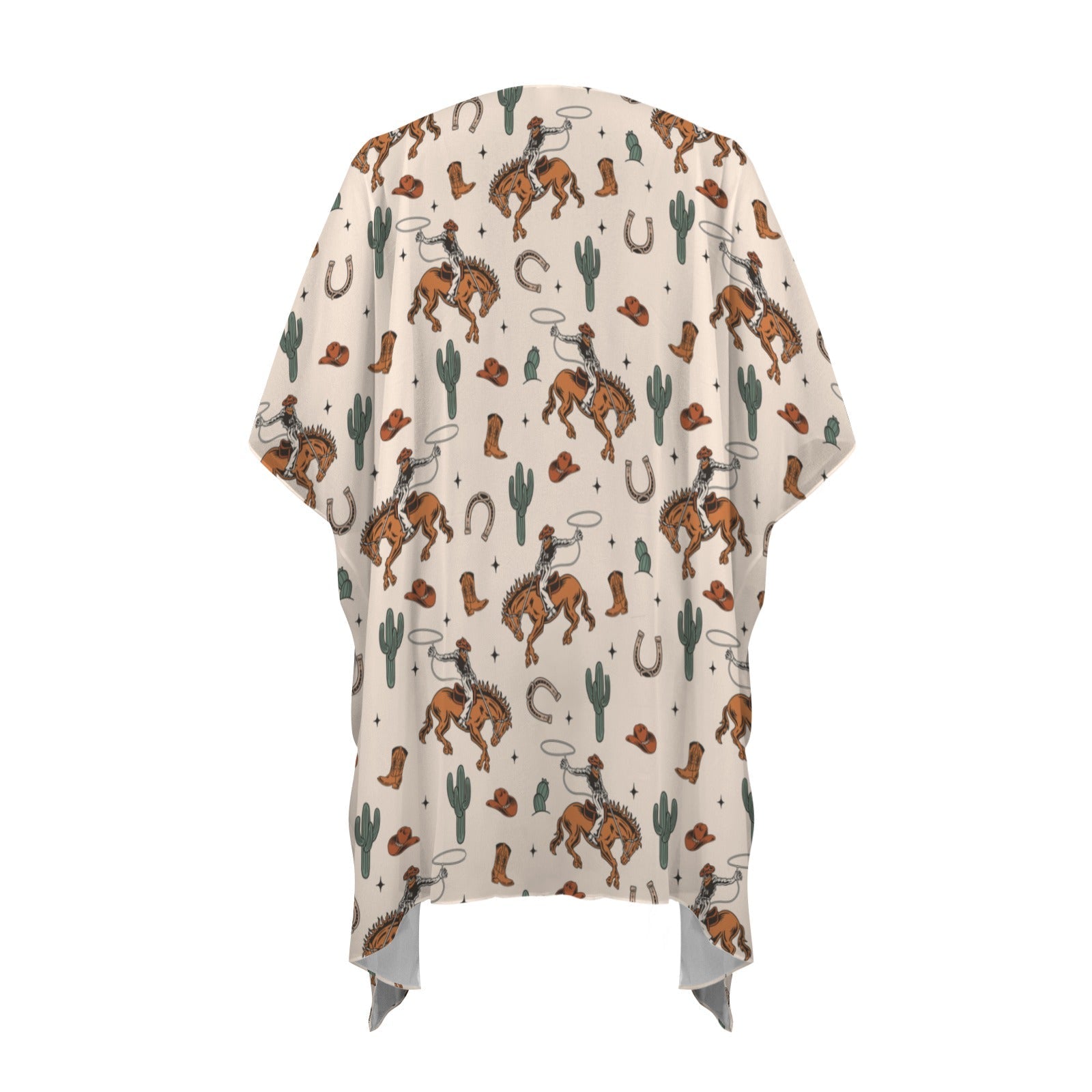 Rodeo Cowboy Western Duster Kimono Coverup
