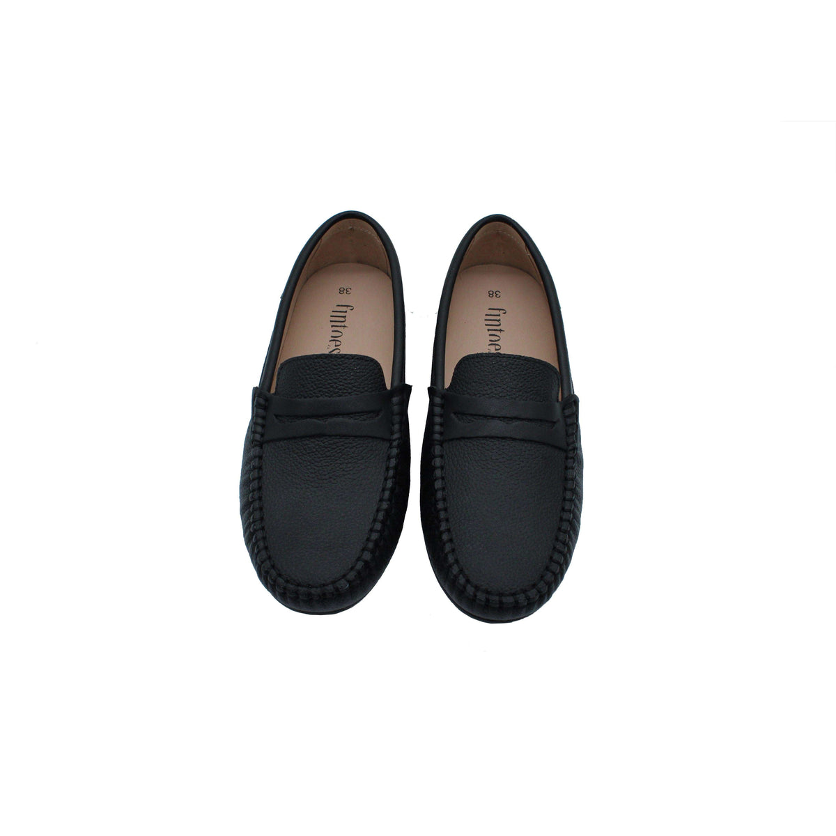 Black Pebbled Leather