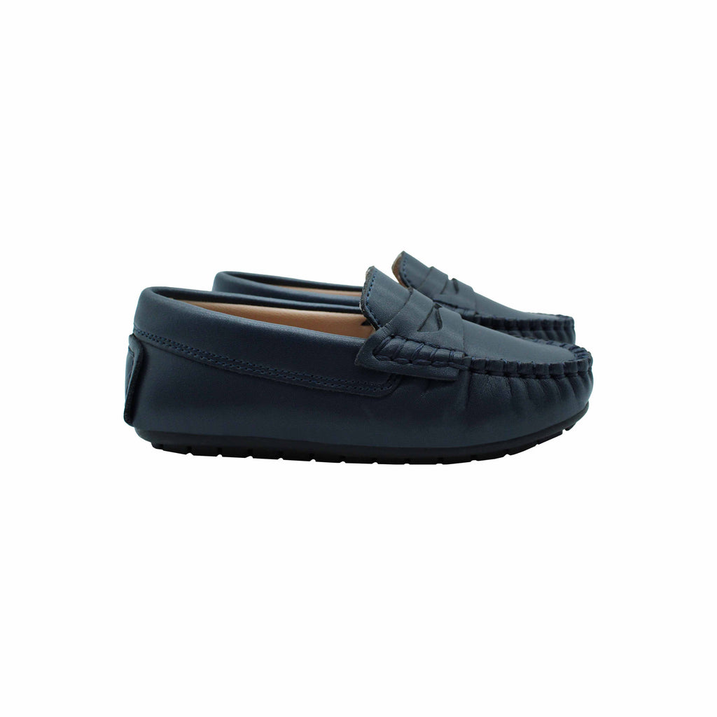 Navy Leather