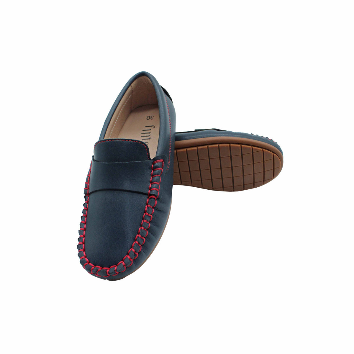 Navy Leather