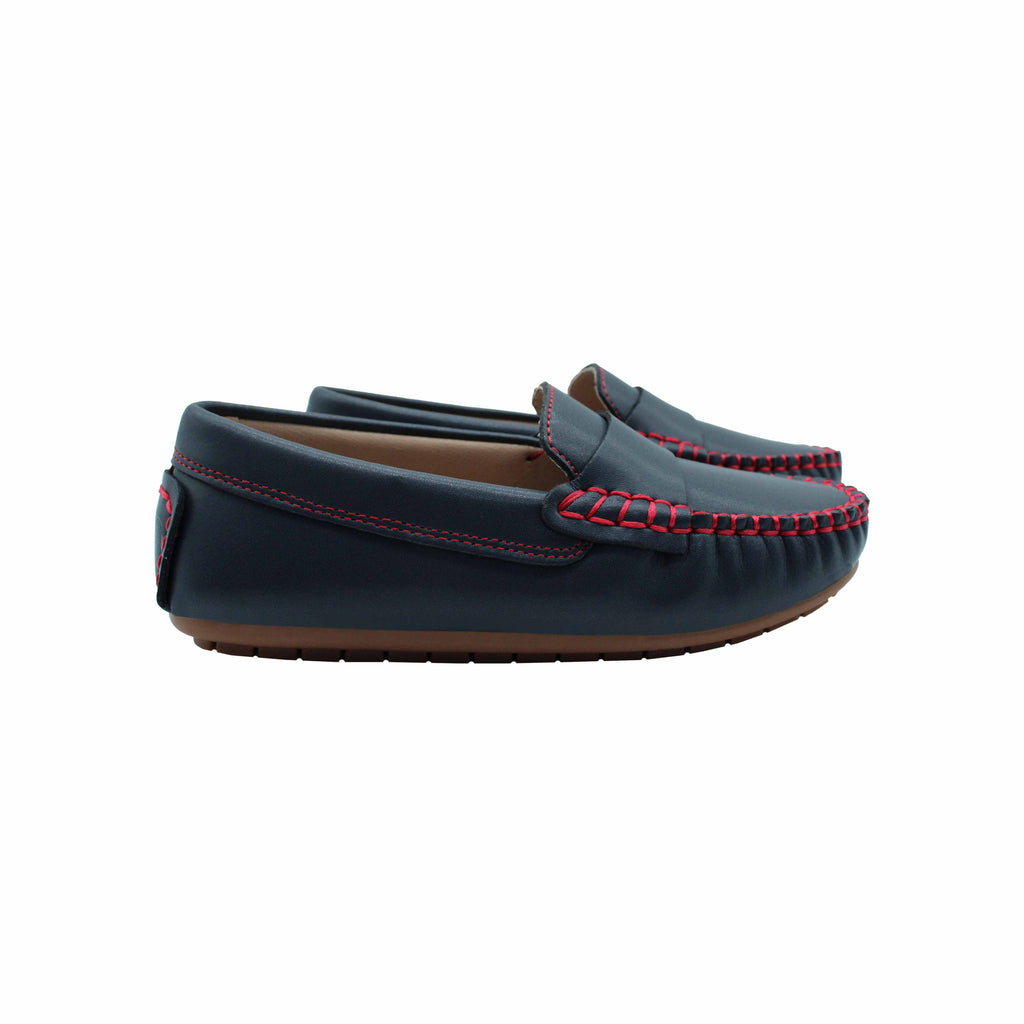 Navy Leather