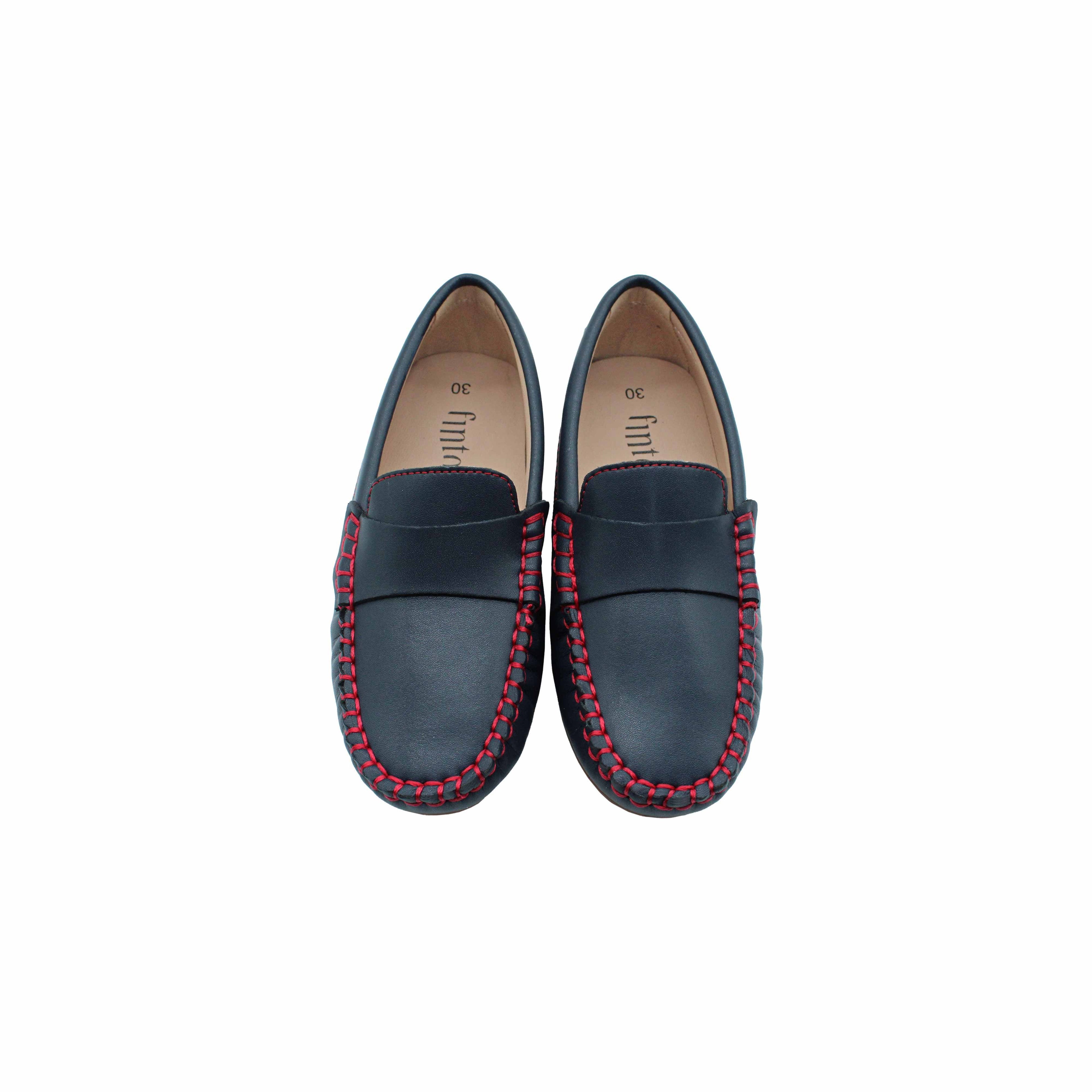 Navy Leather