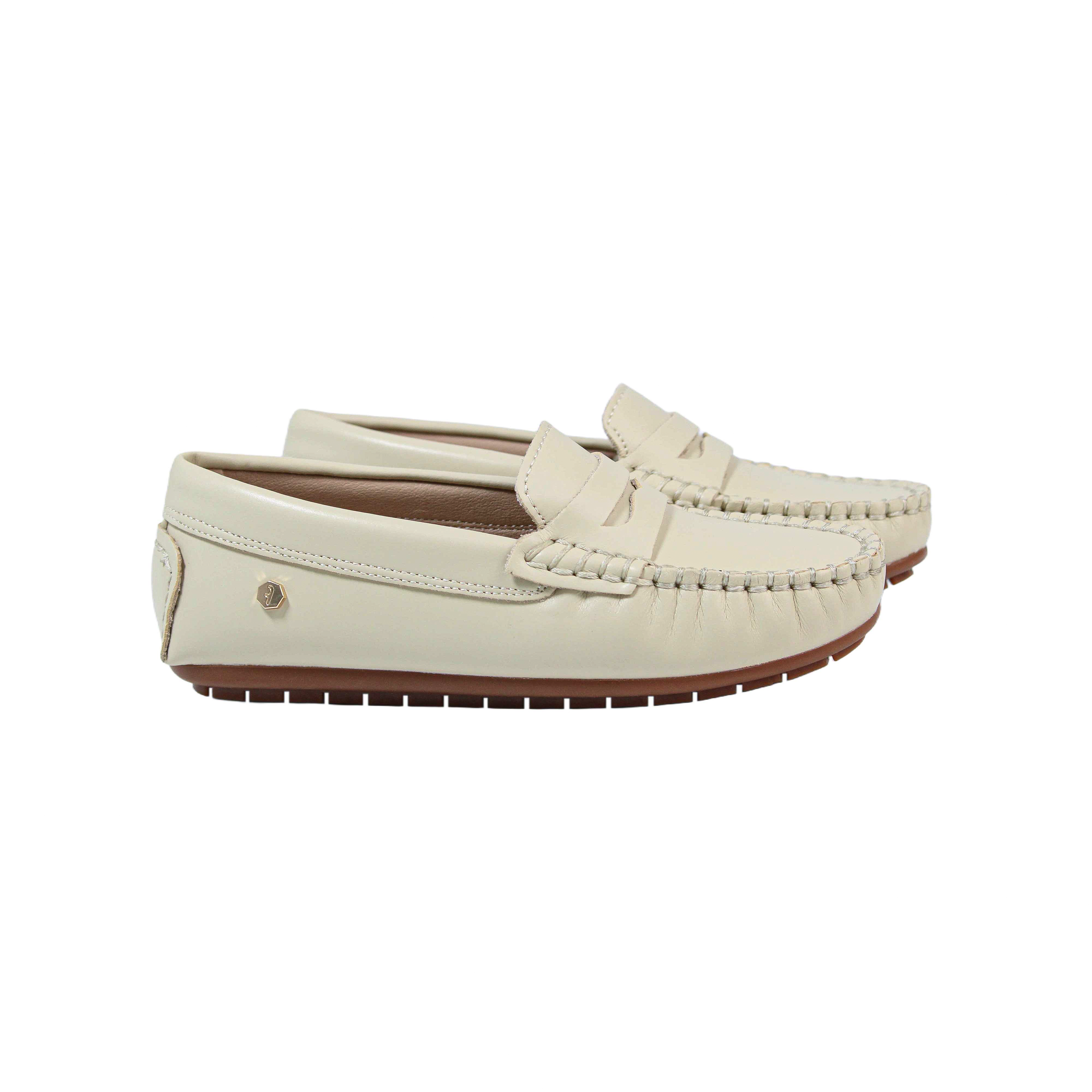 Beige Leather