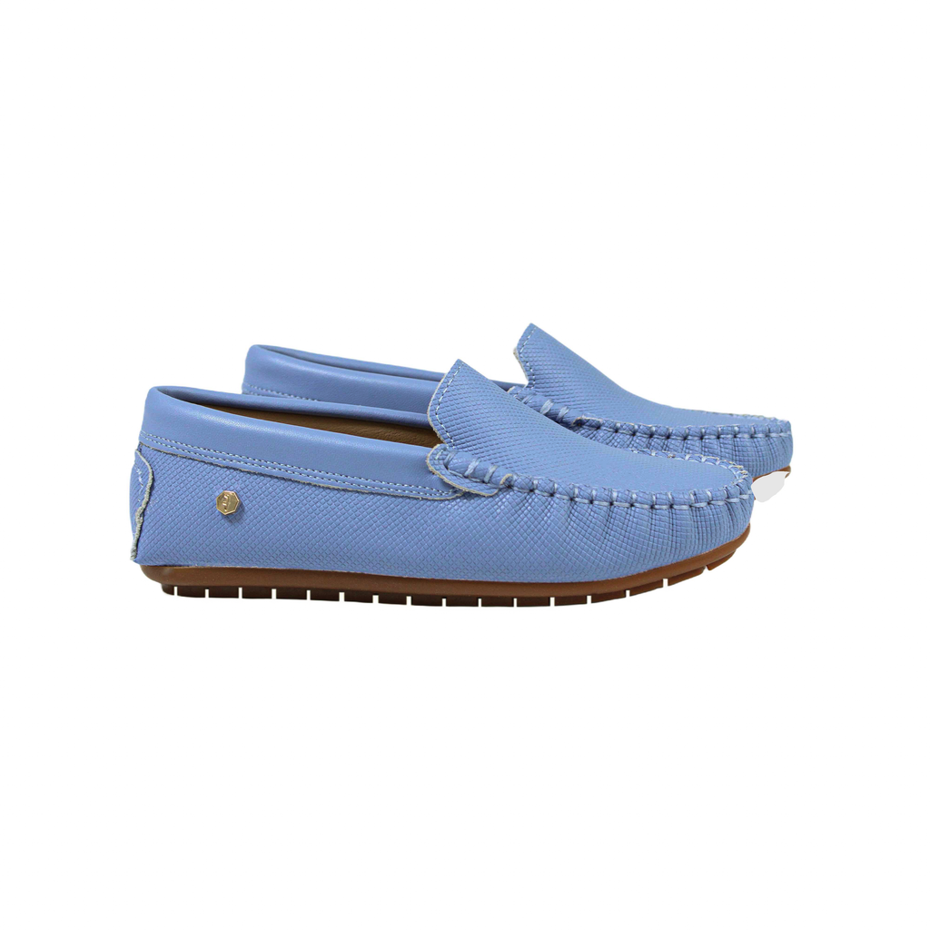 Blue Designed Leather