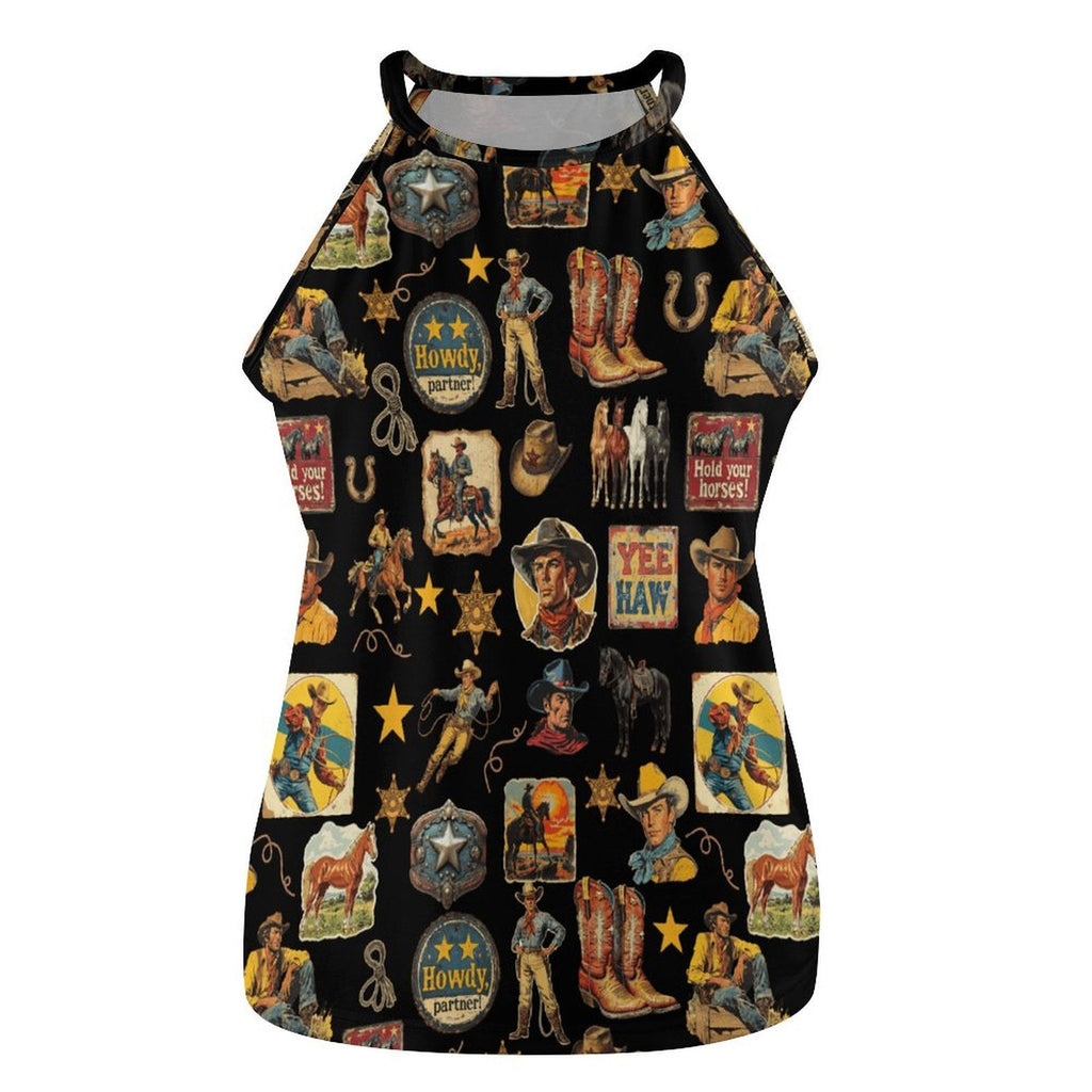 Vintage Cowboy Collage Tank Top