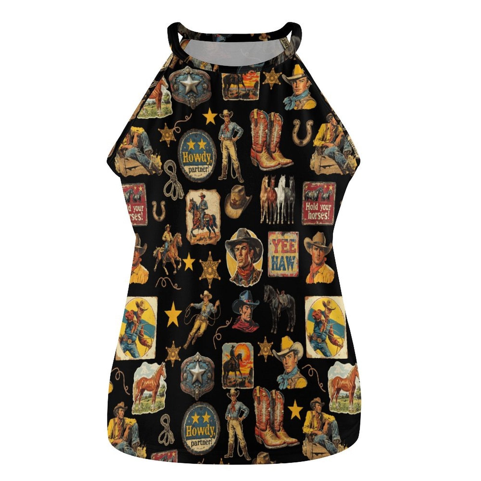 Vintage Cowboy Collage Tank Top