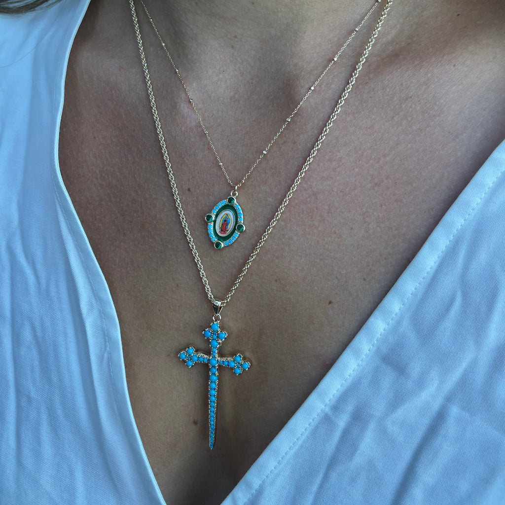 Athena Cross Necklace