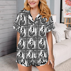 Colores de Mexico Flamenco Southwestern Satin Pajamas