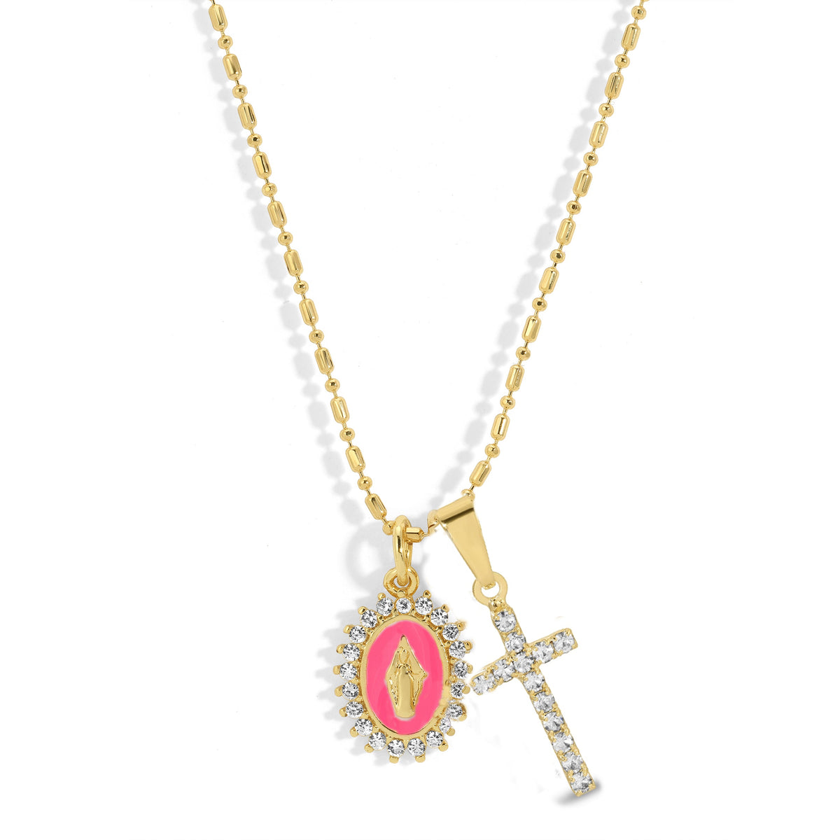 Lady Lourdes Multi-Charm Necklace