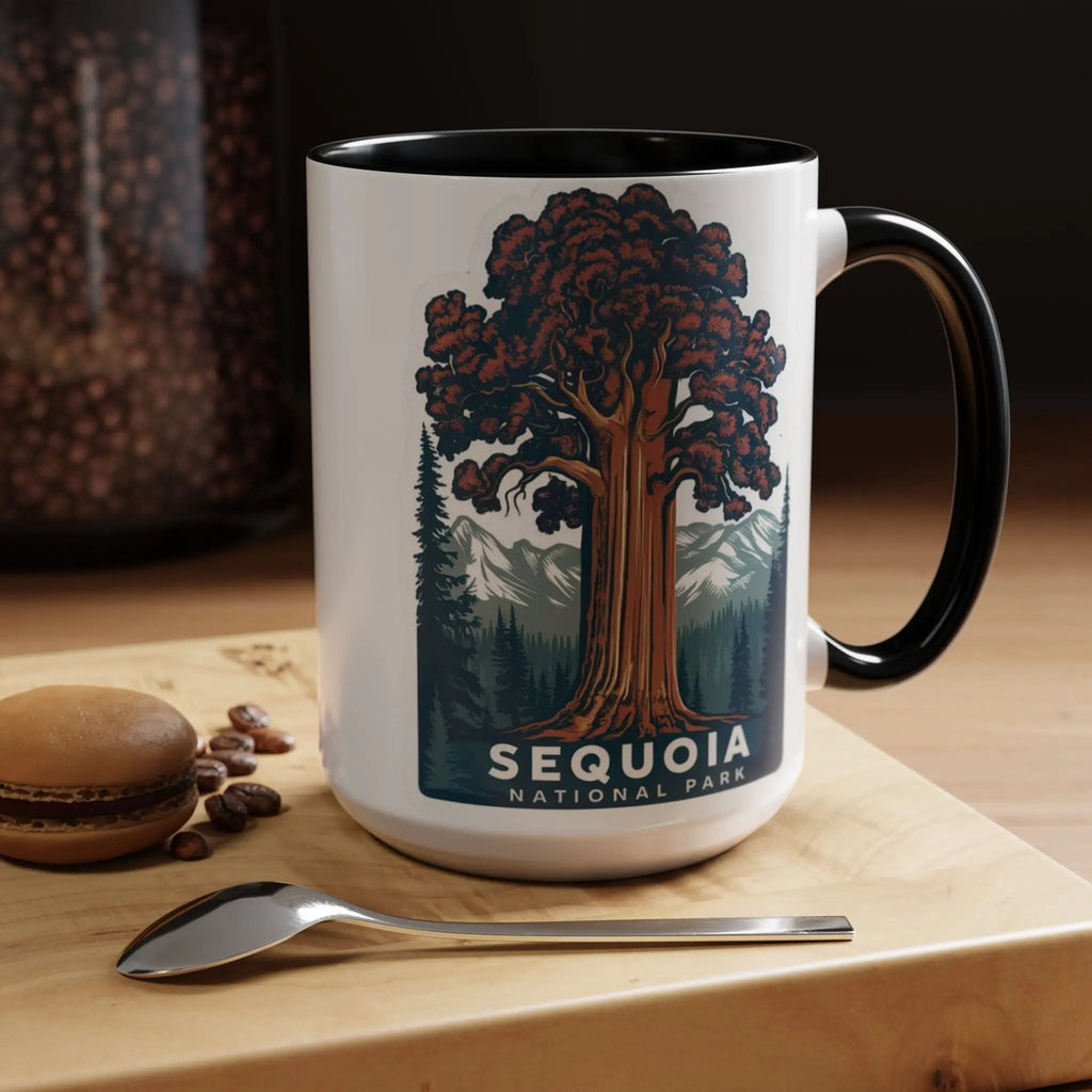 Sequoia National Park Big Tree Coffee Mug 11oz 15oz Blue Black Pink Red