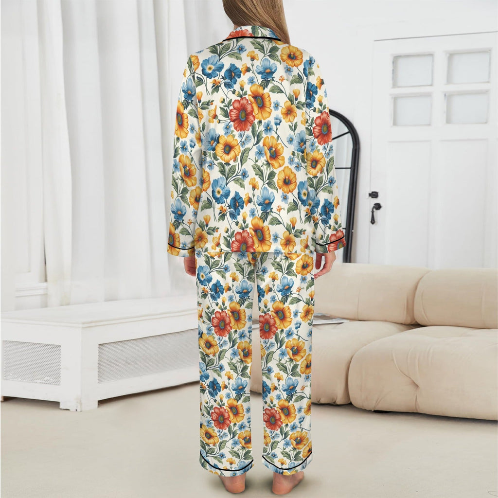 Colores De Mexico Spring Florals Satin Pajamas