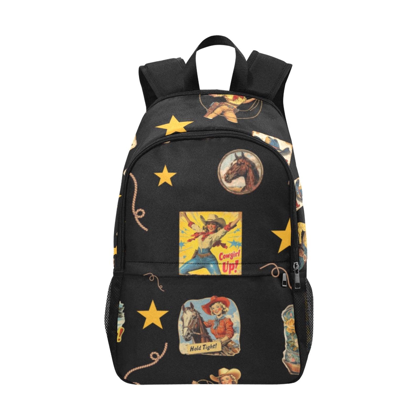 Vintage Cowgirl Collage Backpack