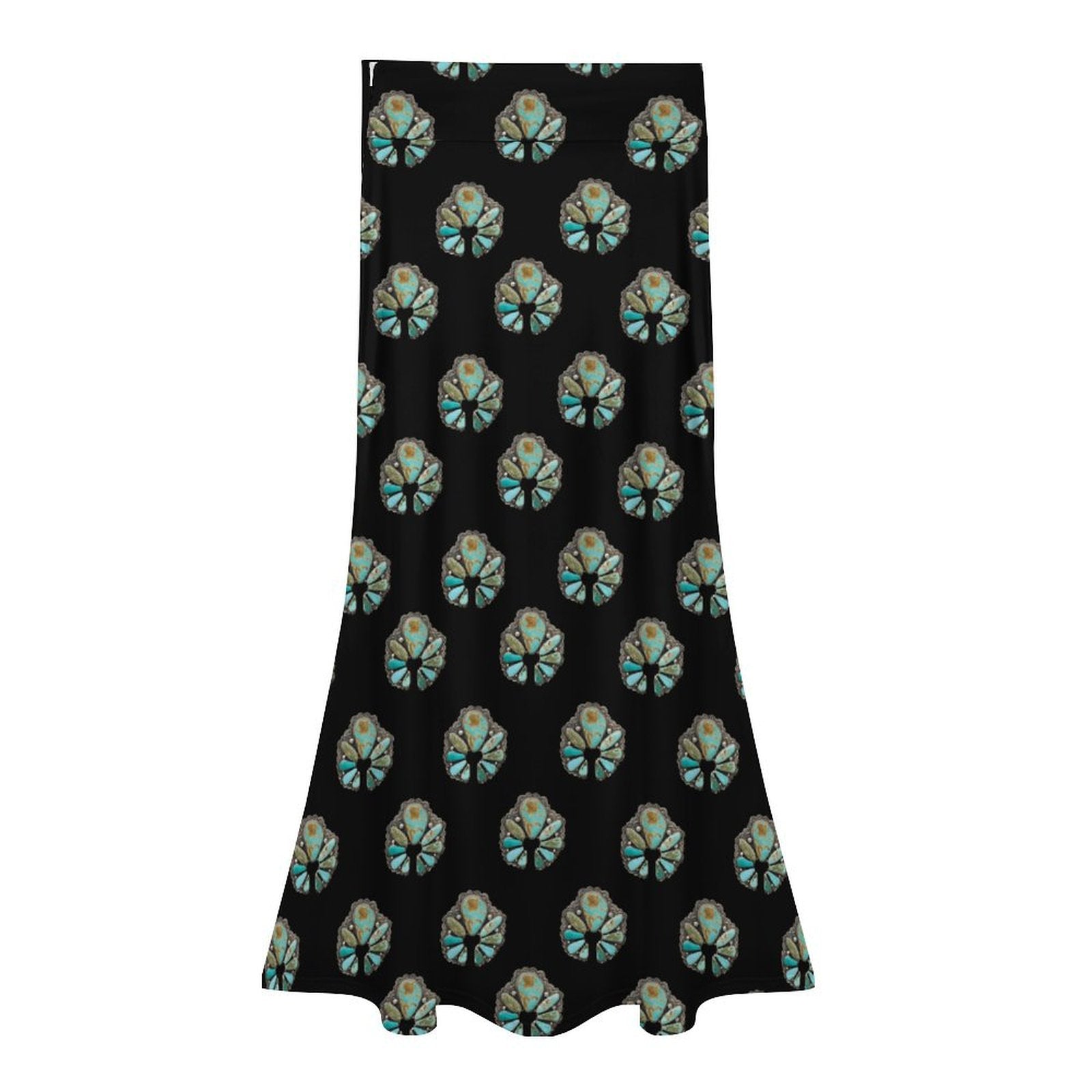 Turquoise Naja Maxi Skirt