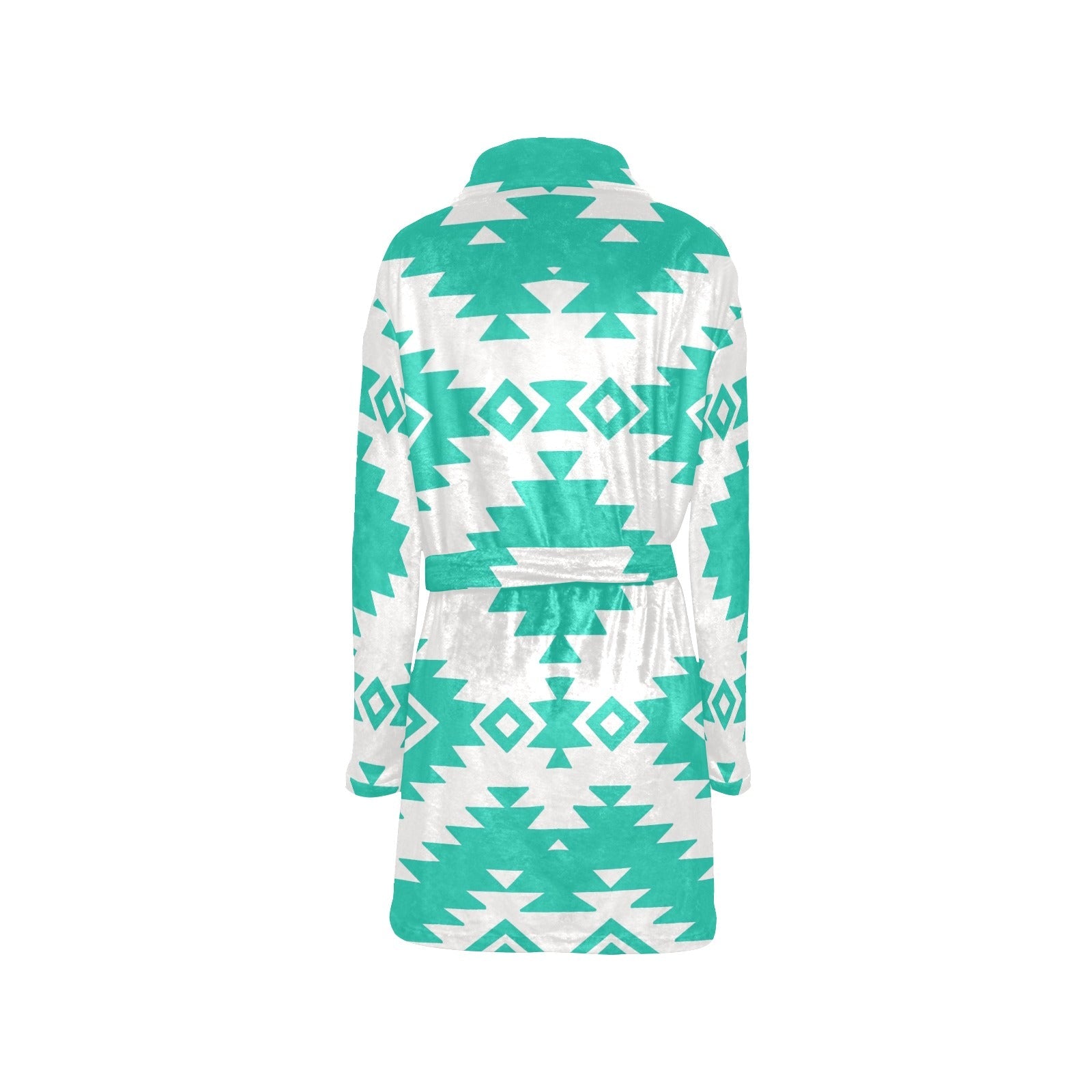 Turquoise Aztec Women's Western Bath Robe