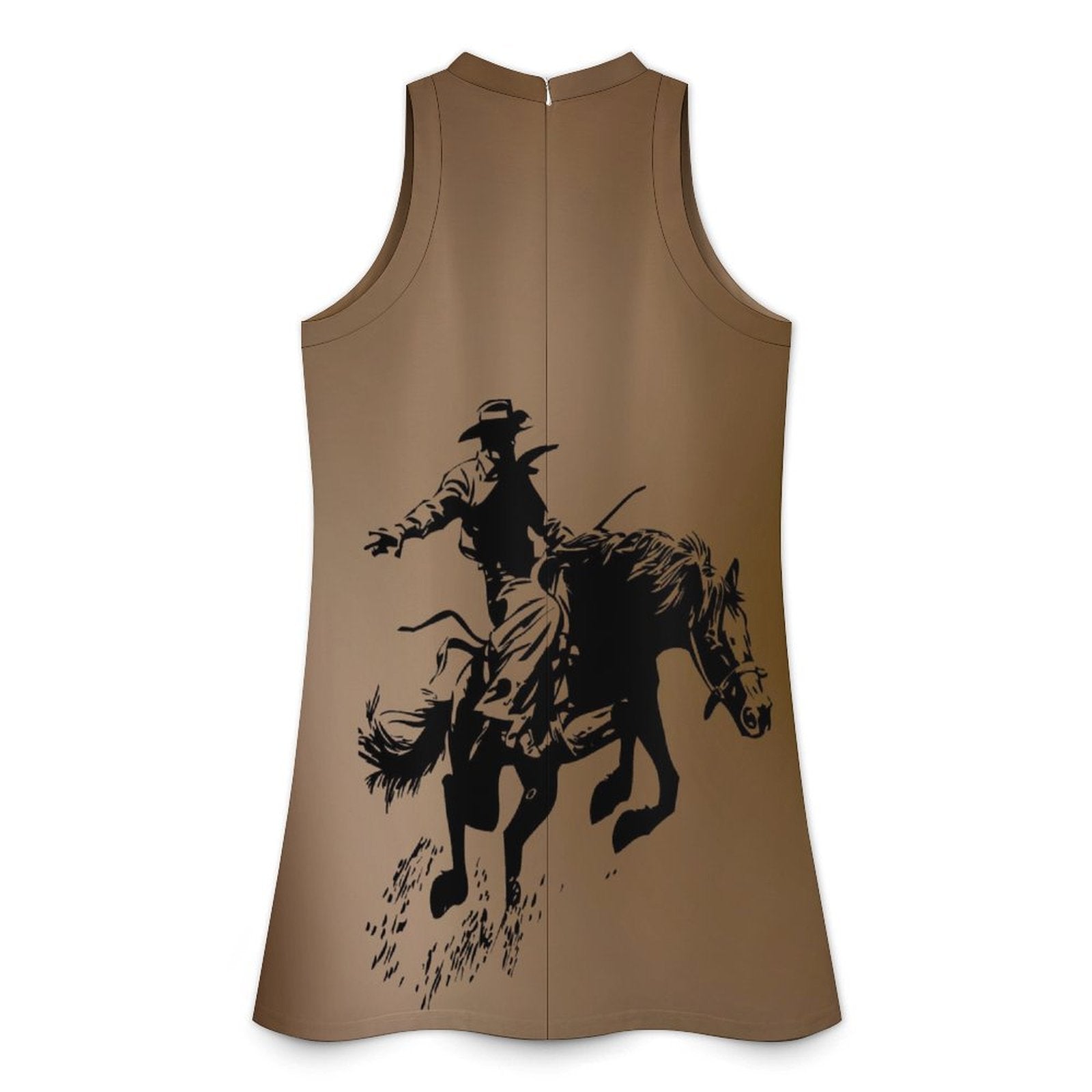 Baha Ranch Ride Cowboy Ride Sleeveless Mini Dress