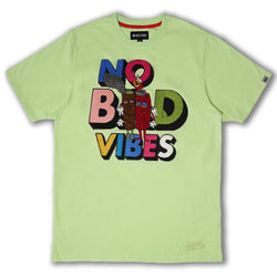Makobi No Bad Vibes Tee in Lime Green, product view 1