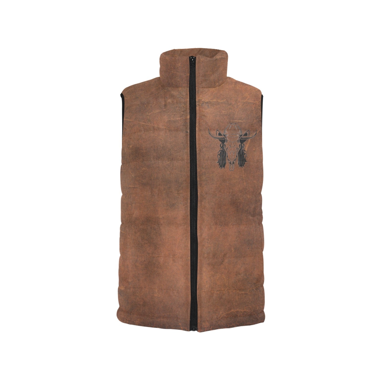 Mullet Cowboy in Desert Men's Puffy Vest