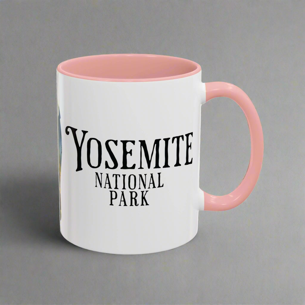 Yosemite National Park Colored Coffee Mug 11oz 15oz Waterfall Bear