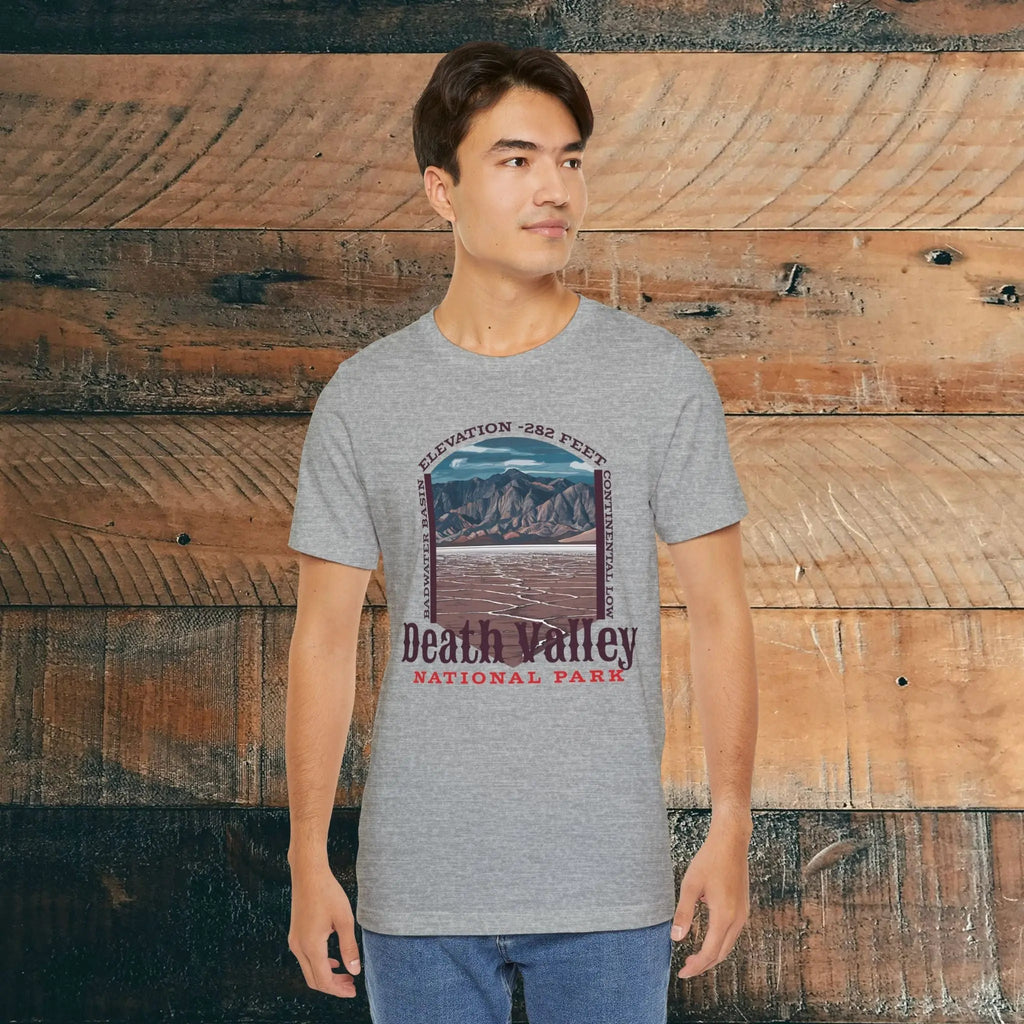 Death Valley National Park Unisex Jersey Tee Airlume Cotton Badwater Basin