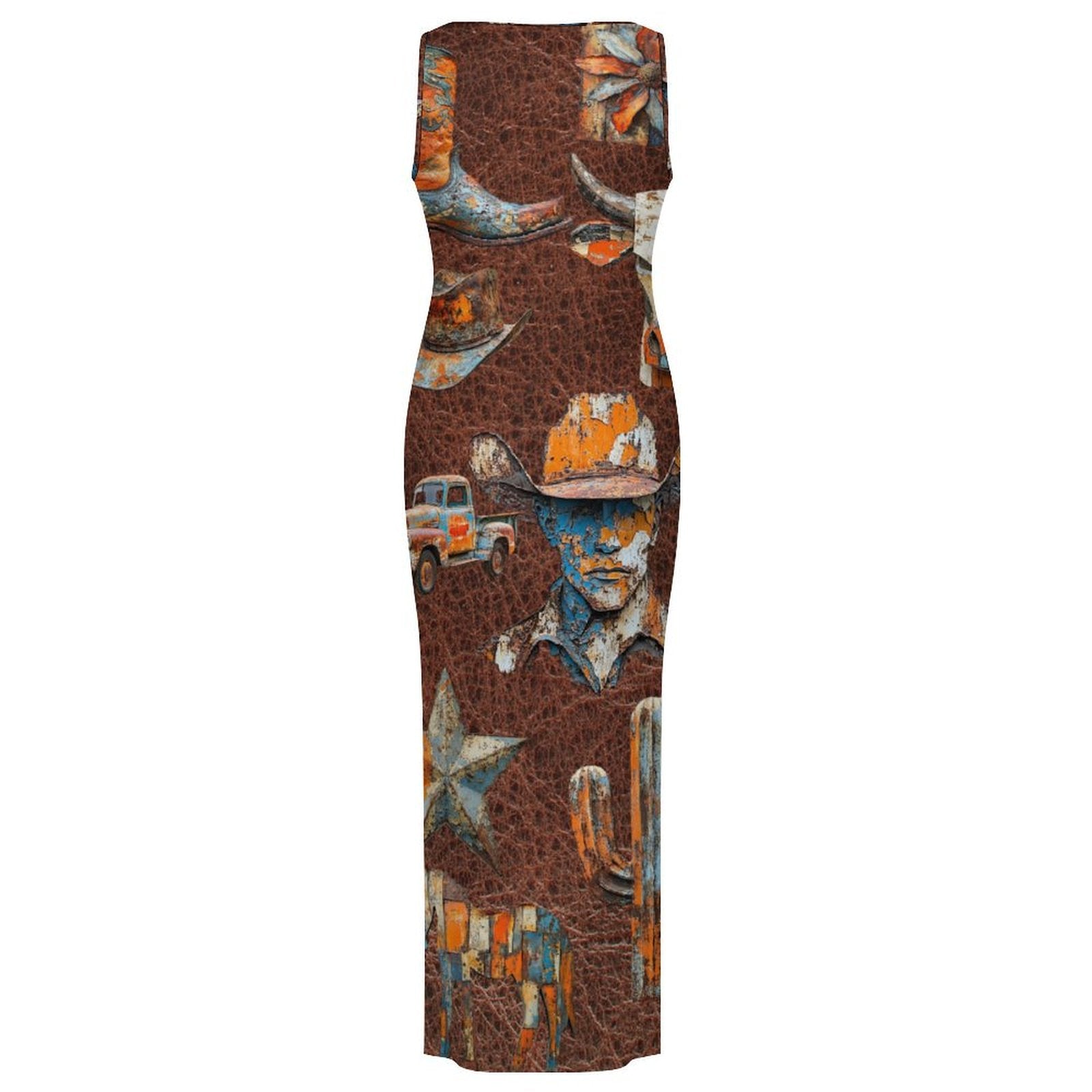 Cowboy Treasures Bodycon Maxi Dress